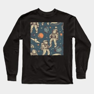Astronaut Pattern Long Sleeve T-Shirt